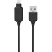Scosche - Charge & Sync Lightning/Micro USB to USB-C MFI Cable 3ft Black StrikeLinE