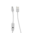 Scosche - Charge & Sync USB-C to USB-A Female Cable Adapter 6in 5Gbps StrikeLinE Black