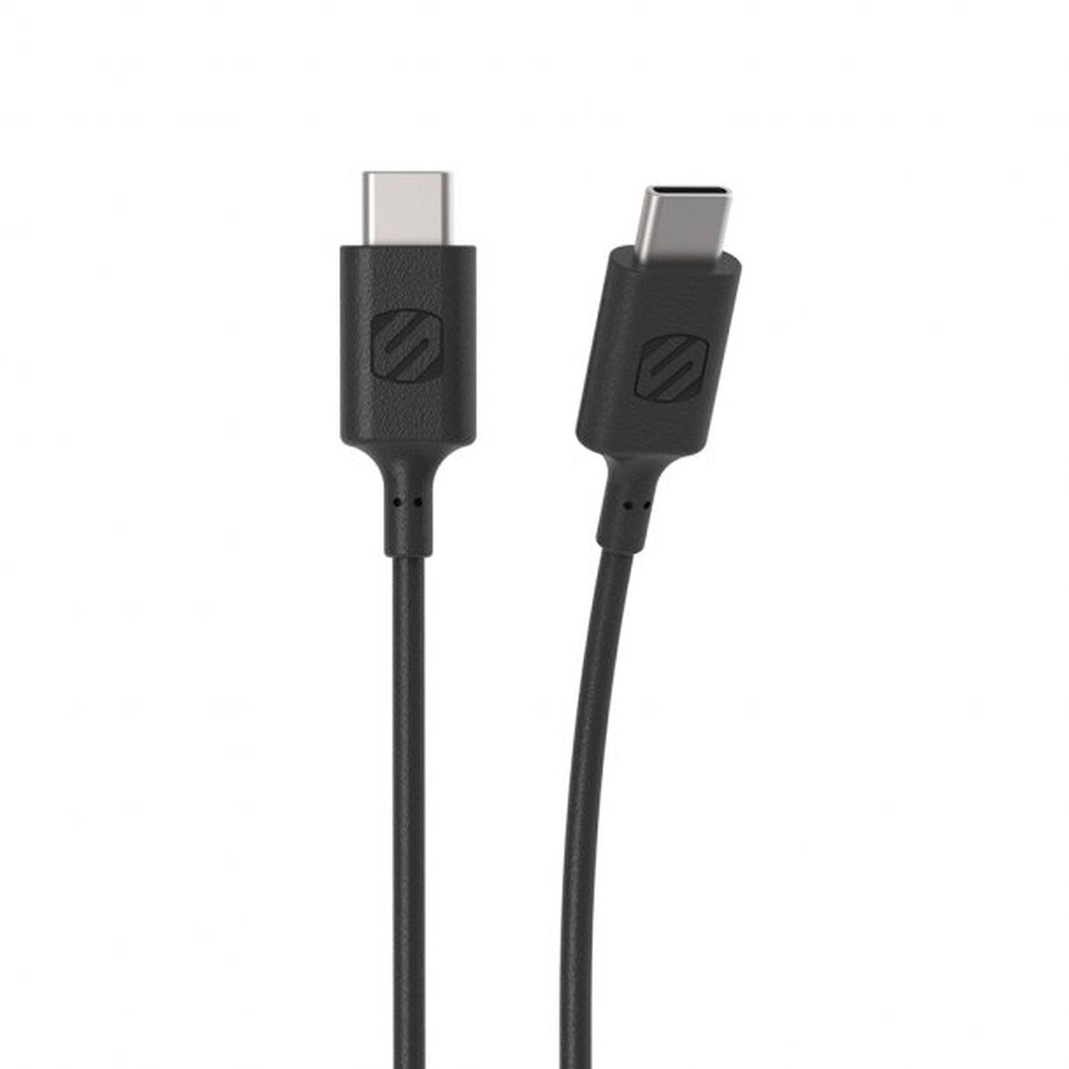 Scosche - Charge & Sync USB-C to USB-C Cable 20 3ft Black