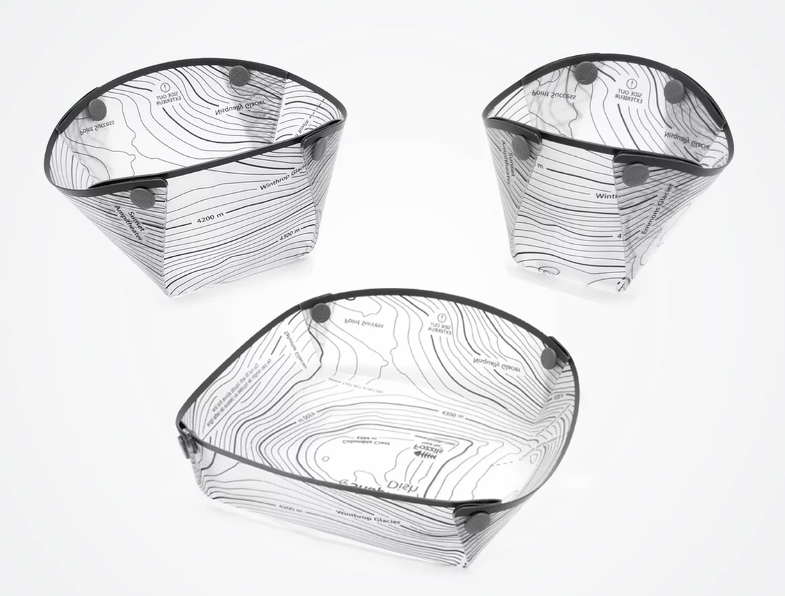 Fozzils Snapfold Solo Pack 3-Piece Fold Flat Tableware Set