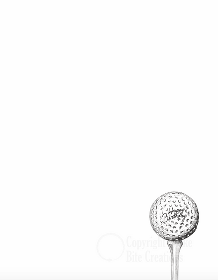 'Happy Birthday' Golf Card
