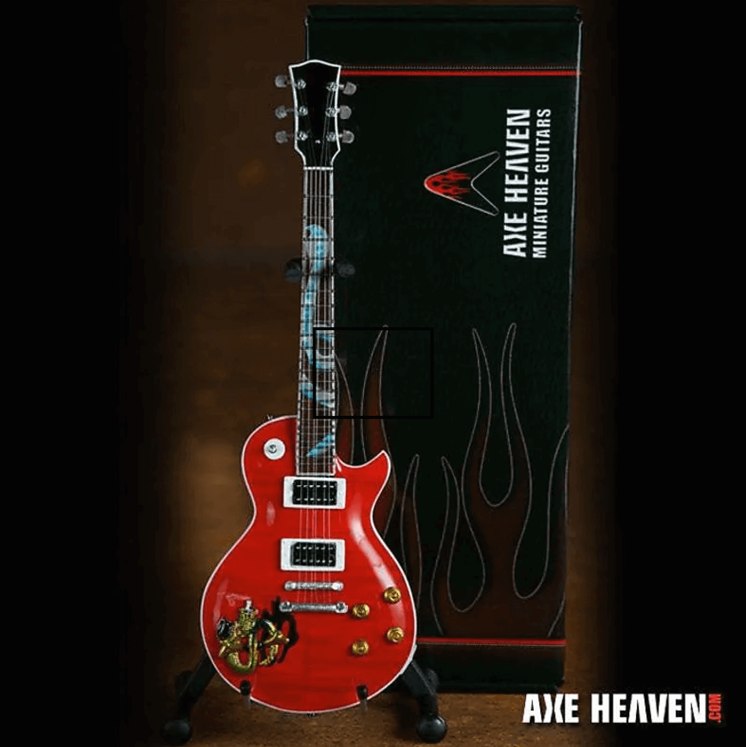 Slash Signature Red Snakepit Miniature Guitar Replica Collectible