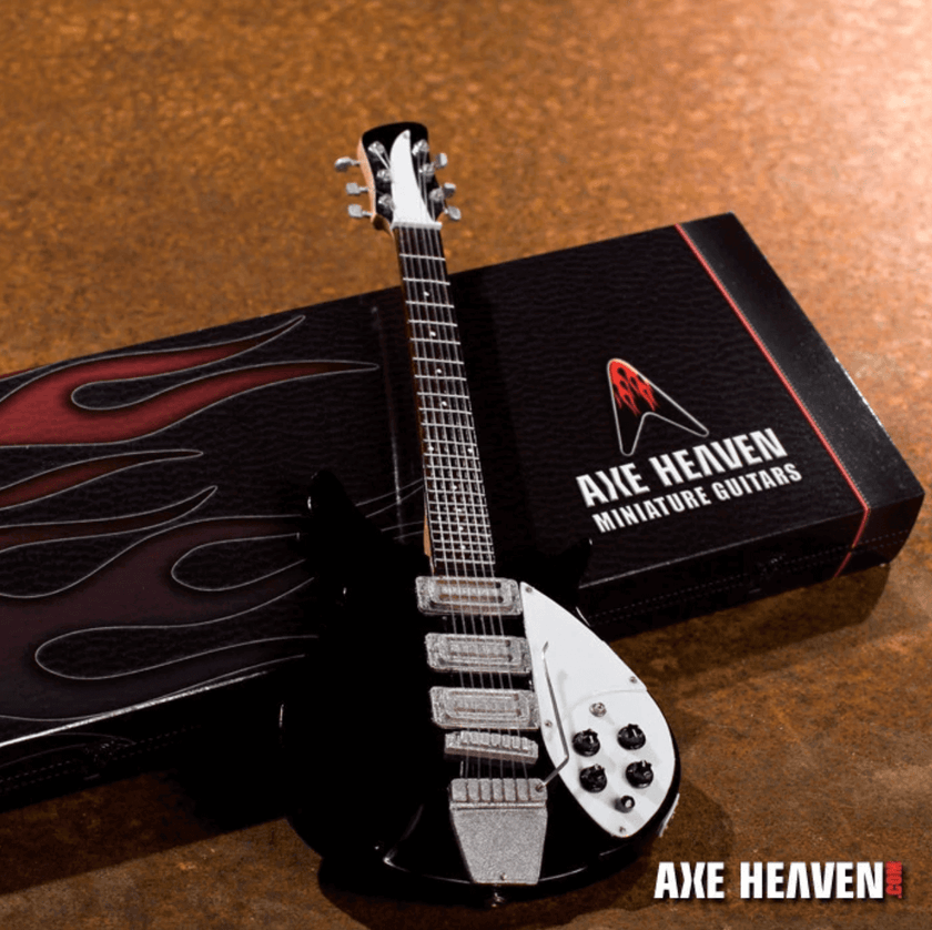 John Lennon “Ed Sullivan Show” Miniature Guitar Replica Collectible - Fab Four