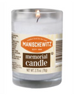 Manischewitz - Memorial Candles Glass