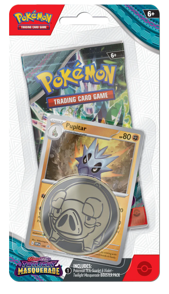 Pokémon TCG - Scarlet & Violet - Twilight Masquerade - Checklane Blister Pack (Pupitar)