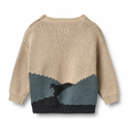 Jaquard Pullover William | Warm Sand | Wheat Clothing