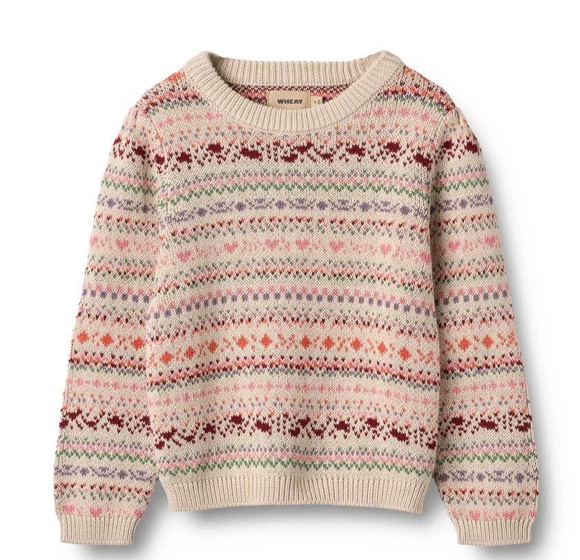 Jacquard Pullover | Olga | Wheat Kids