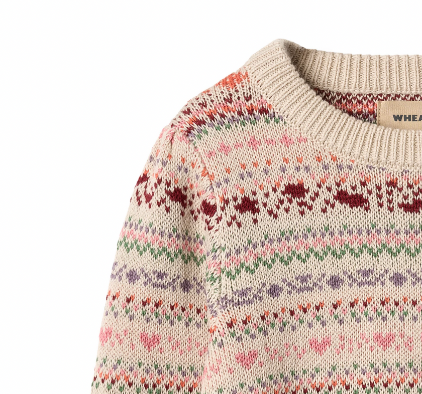 Jacquard Pullover | Olga | Wheat Kids