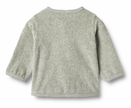 Sweat Cardigan Toto | Melange Grey | Wheat Clothing