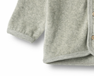 Sweat Cardigan Toto | Melange Grey | Wheat Clothing