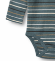 Long Sleeve Bodysuit Freddie | Blue Multi Stripe | Wheat Clothing