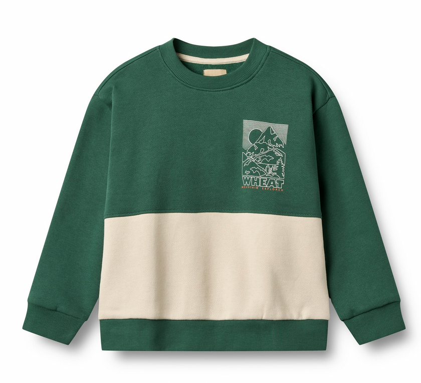 Sweatshirt Steff | Kale | Wheat Clothing