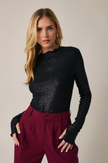 Lira Mock Neck Top