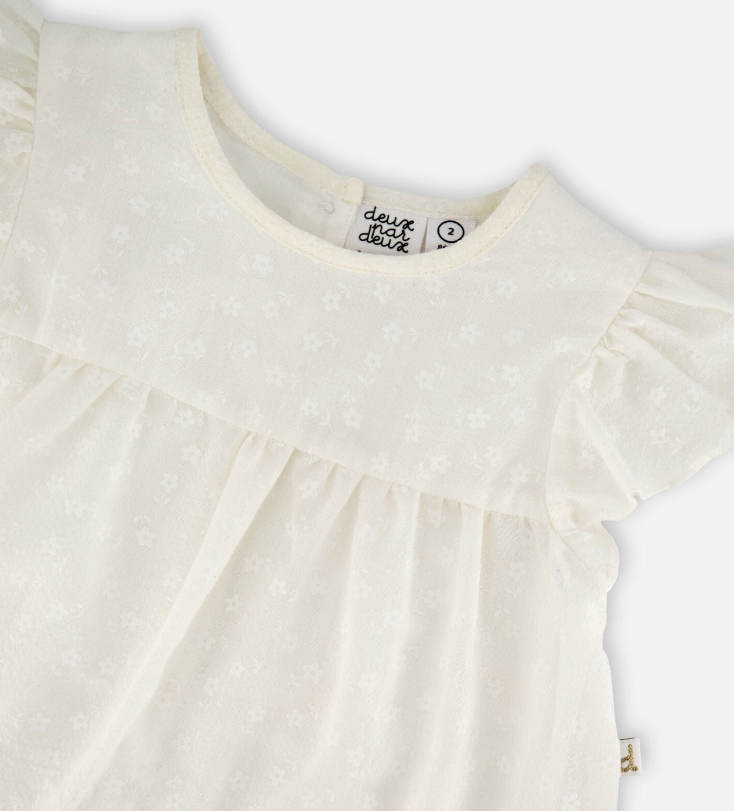 Poplin Dress | White | Deux Par Deux