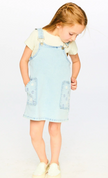 Denim Overall Dress | Light Blue Denim | Duex par Deux