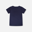 T-Shirt with Chest Pocket | Dark Blue | Duex par Deux