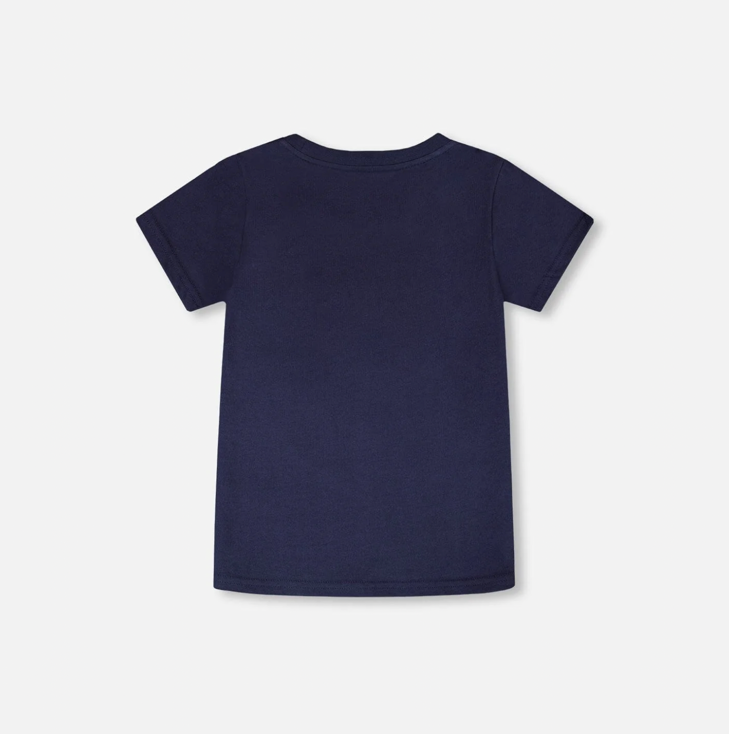 T-Shirt with Chest Pocket | Dark Blue | Duex par Deux