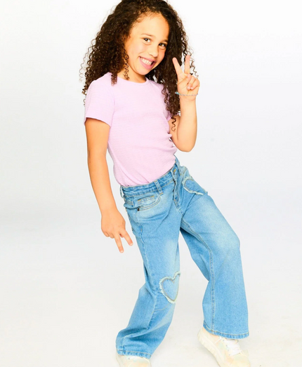 Wide Leg Jeans | Light Denim | Deux Par Deux