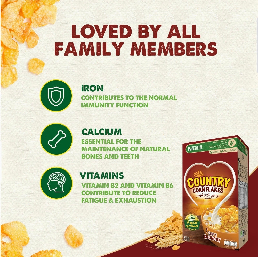 COUNTRY CORN FLAKES Breakfast Cereal