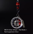 Hellaflush Car Wheel Keychain