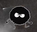 Spirited Away Angry Charcoal Ball w Legs Car Sticker (1 Piece)