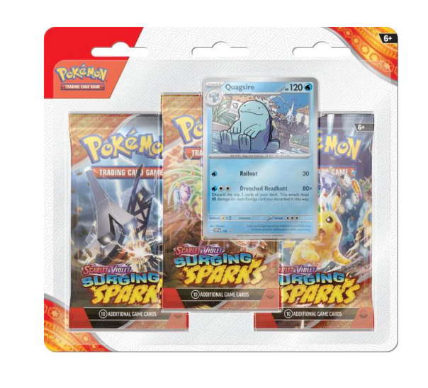Pokémon TCG - Scarlet & Violet - Surging Sparks - 3 Packs Blister (Quagsire)