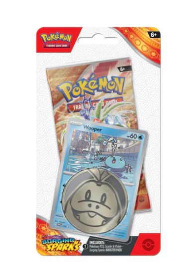 Pokémon TCG - Scarlet & Violet - Surging Sparks - Checklane Blister Pack (Wooper)