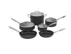 Cuisinart - 10Pc Dishwasher Safe Hard Anodized Cookware Set