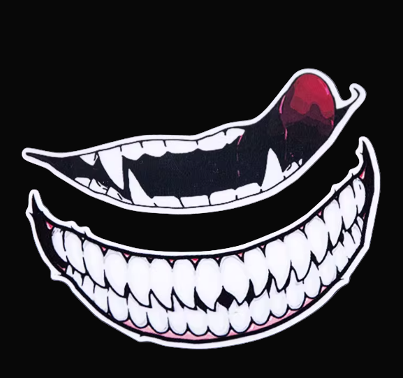 Evil Laugh Vinyl Sticker (1 Piece)