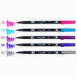 Tombow Dual Brush Pen Art Markers, Galaxy, 6-Pack