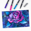 Tombow Dual Brush Pen Art Markers, Galaxy, 6-Pack