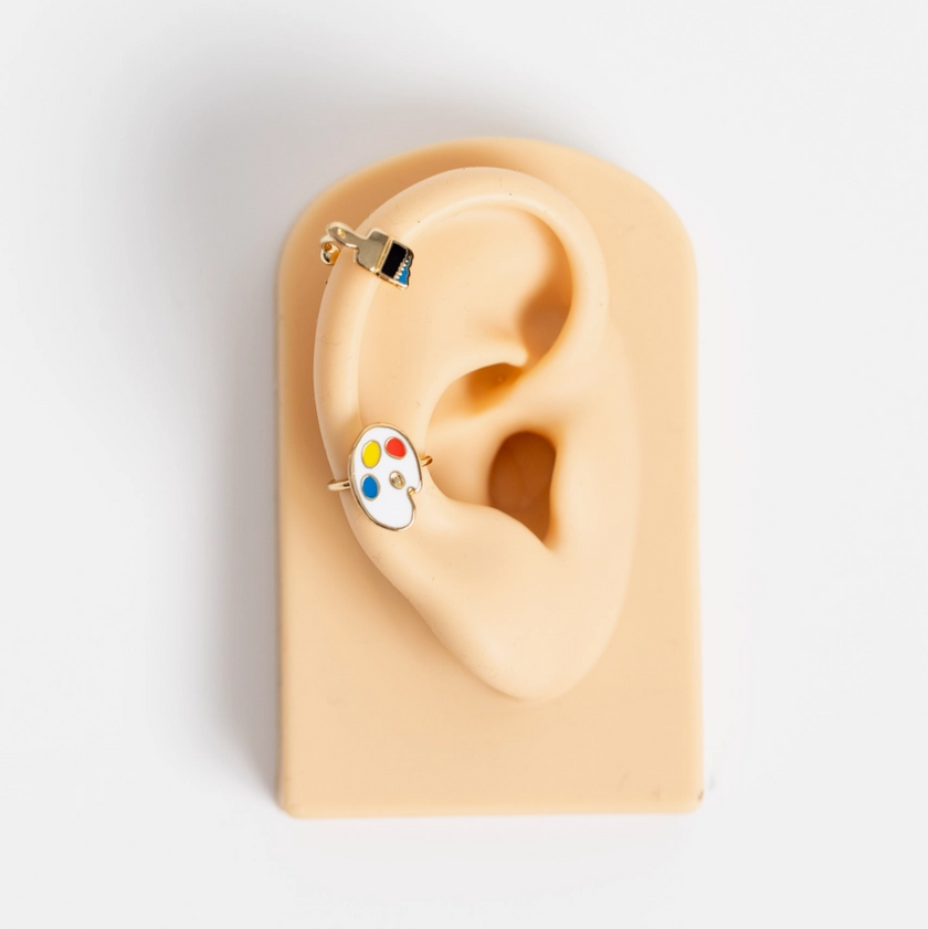 Yellow Owl Workshop - Ear Cuffs Paint Brush & Palette