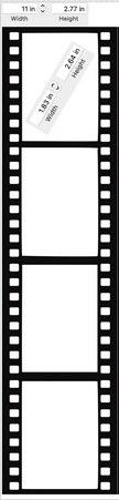 Edible Photo Reel - Custom Memory Strip Cake Toppers