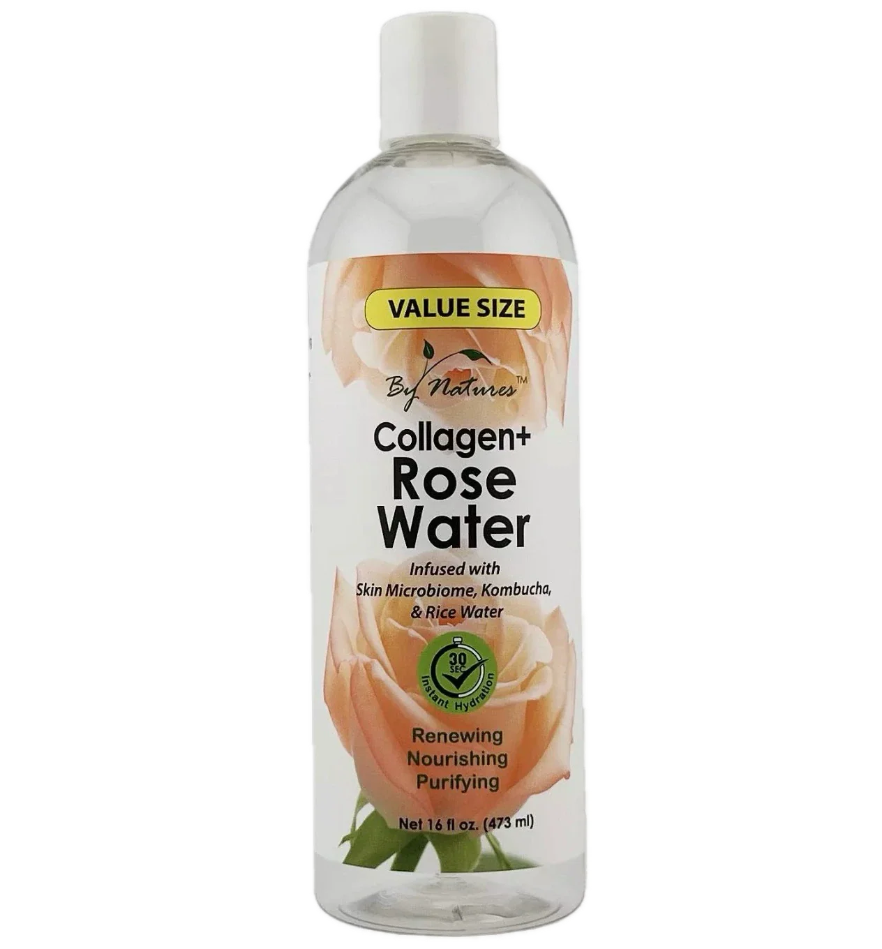 BY NATURES COLLAGEN+ROSE WATER 16 OZ