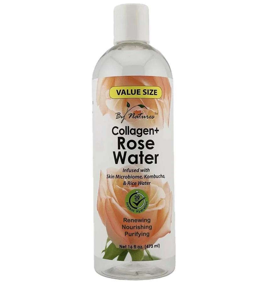 BY NATURES COLLAGEN+ROSE WATER 16 OZ