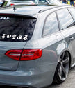 Rolling Panda Car Sticker (1 Piece)