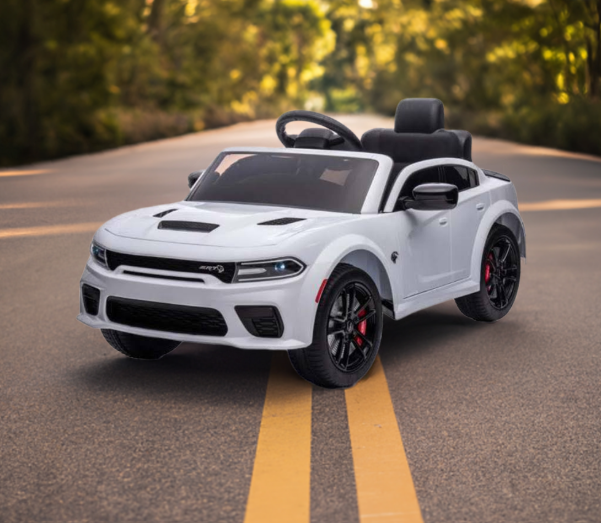 Voiture électrique pour enfant 2026 Dodge Charger SRT Hellcat 12V avec télécommande