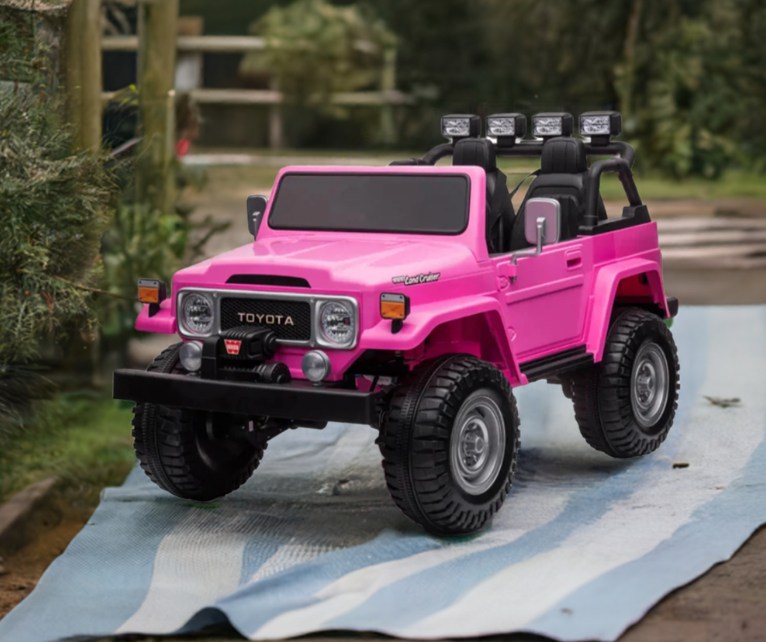 2026 24V Toyota FJ-40 4X4 2 Seater Kids Ride On Car with Remote Control DELUXE