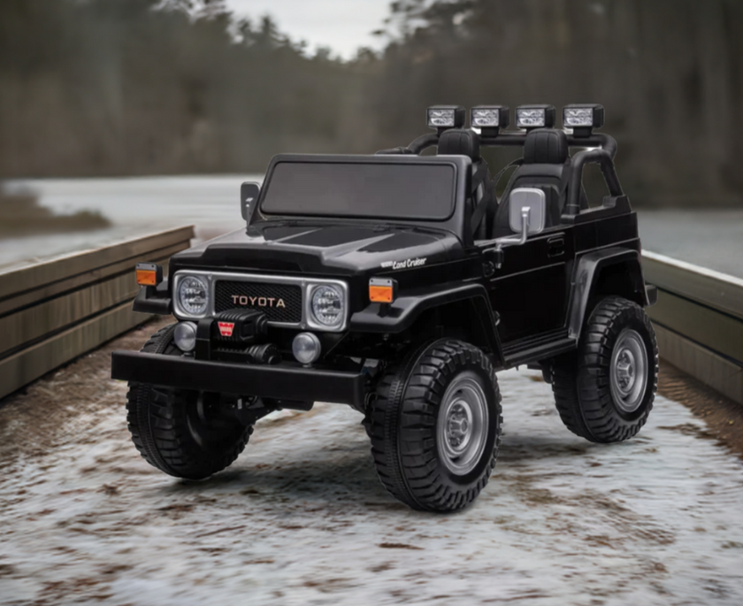 2026 24V Toyota FJ-40 4X4 2 Seater Kids Ride On Car with Remote Control DELUXE