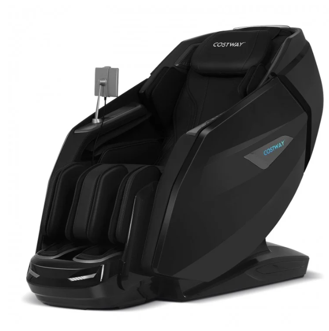 Mega Sale-2025 Model-Costway- Kenzo-Premium 4D+3D Dual Roller System Hybrid Flex Track Zero Gravity Full Body Massage Chair w/ Heart Rate Monitor,Fragrance Therapy, Waist & Calf Heater, Calves & Foot Rollers, Thai Stretch, Voice Control