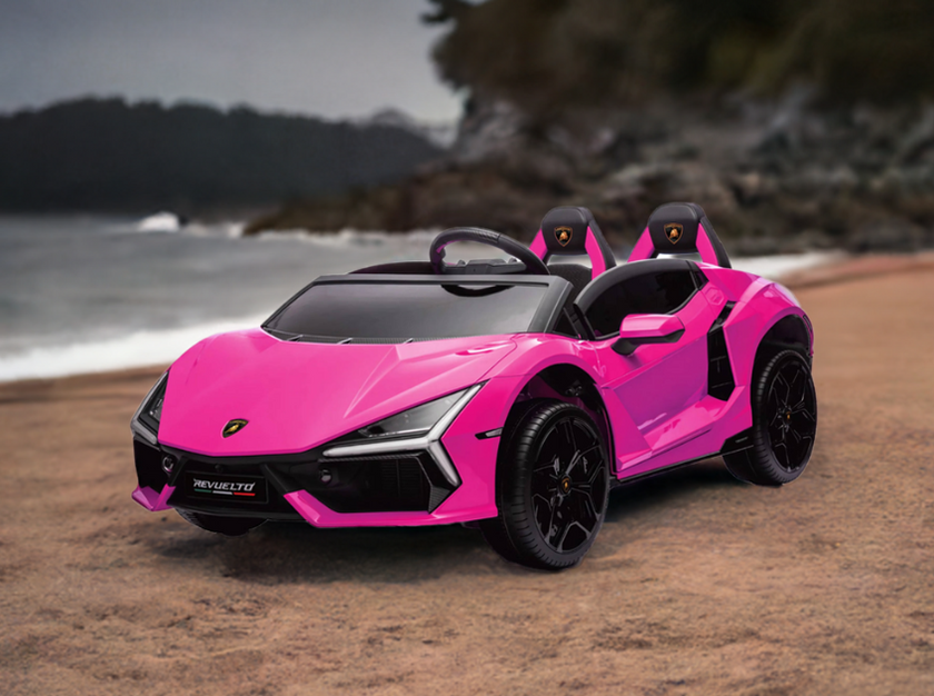 Voiture électrique pour enfants 24V Lamborghini Revuelto 4x4 à 2 places avec télécommande.