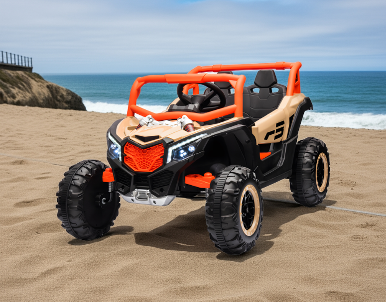 2026 Rugged UTV 12V Kids Ride On Car with Remote Control