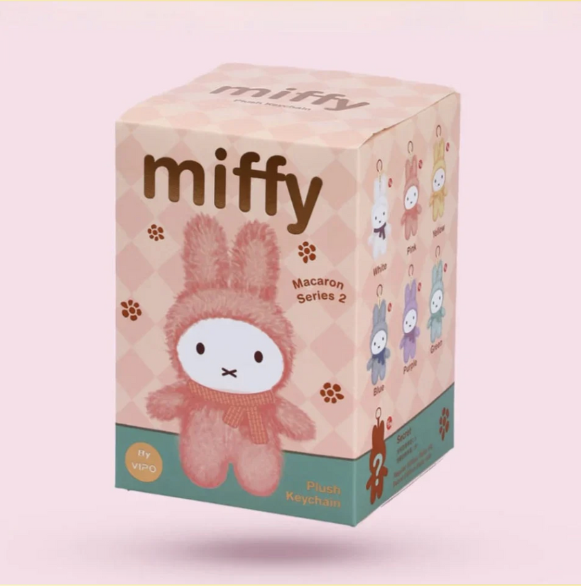 Miffy Macaron Series Plush Keychain V2 Blind Box (1 Random Box)