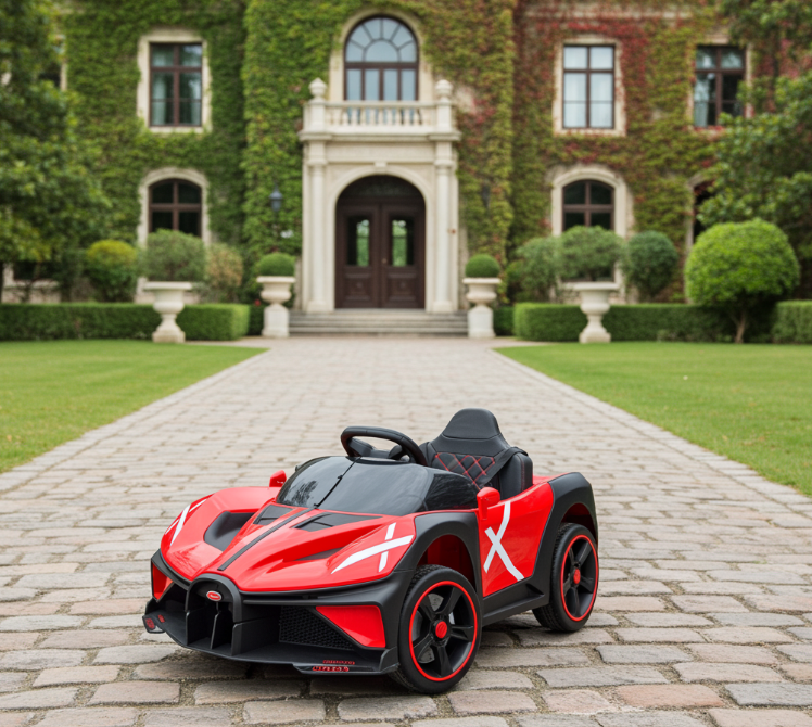 Voiture électrique pour enfant 2026 Bugatti Style 12V avec télécommande ET ROUES LUMINEUSES !