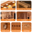Spa Startup Kit Package – Costway 3-5 Person Infrared Corner Sauna with Bonus Red light Therapy Panel + Ice Barrel 500 Cold Plunge & Commercial Costway 4D Full Body Massage Chair JL10039WL