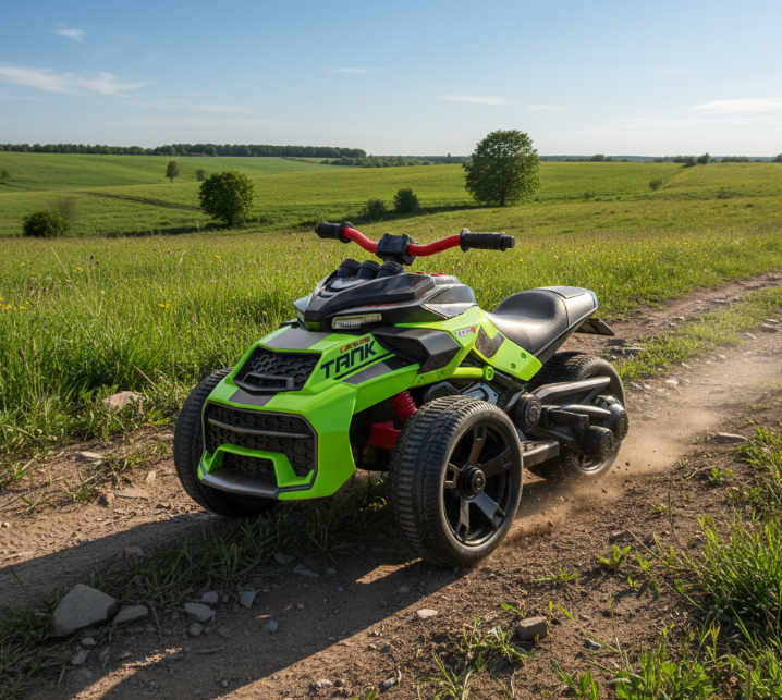 Moto électrique 3 roues SPIDER 2025 24V, pour enfants de 3 à 7 ans.