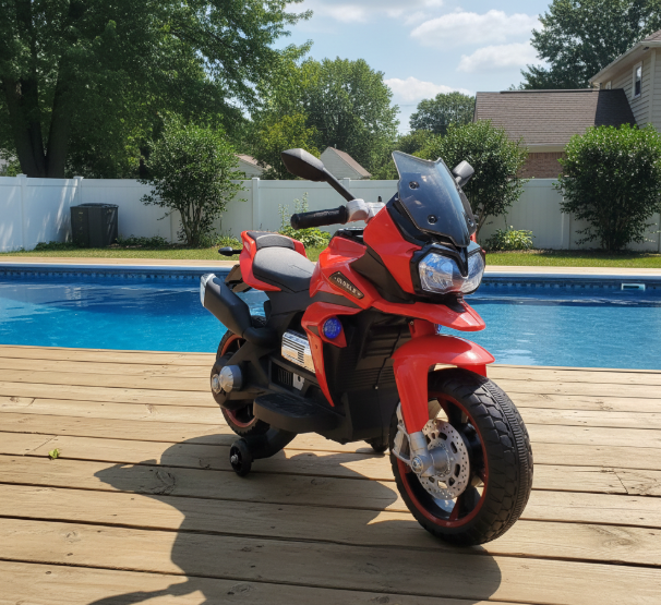Kids Ride On Electric Motorbike (with removable training wheels) Ages 2-6