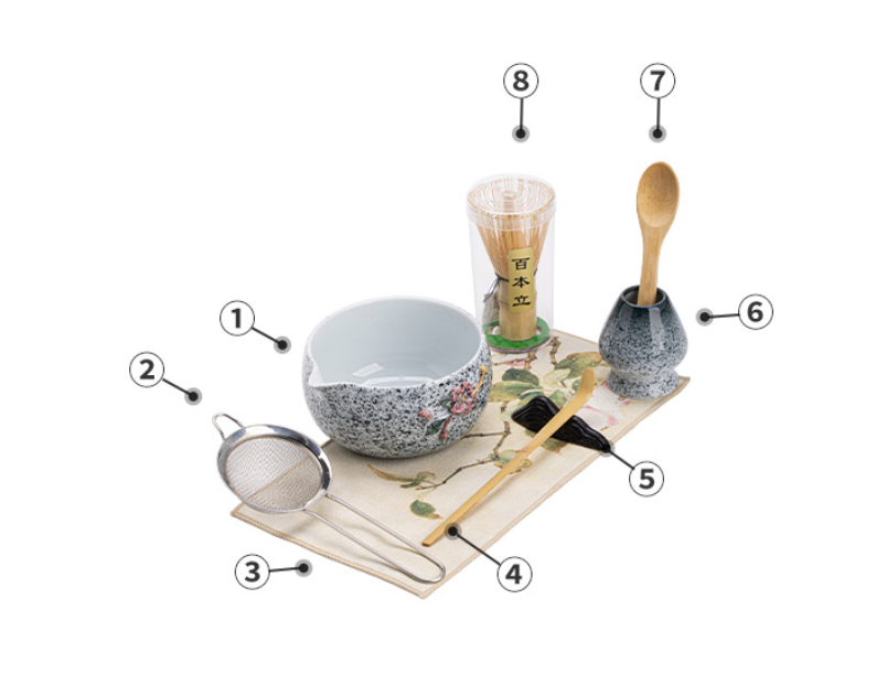 Bamboo Matcha Whisk Gift Set (8 PCS)