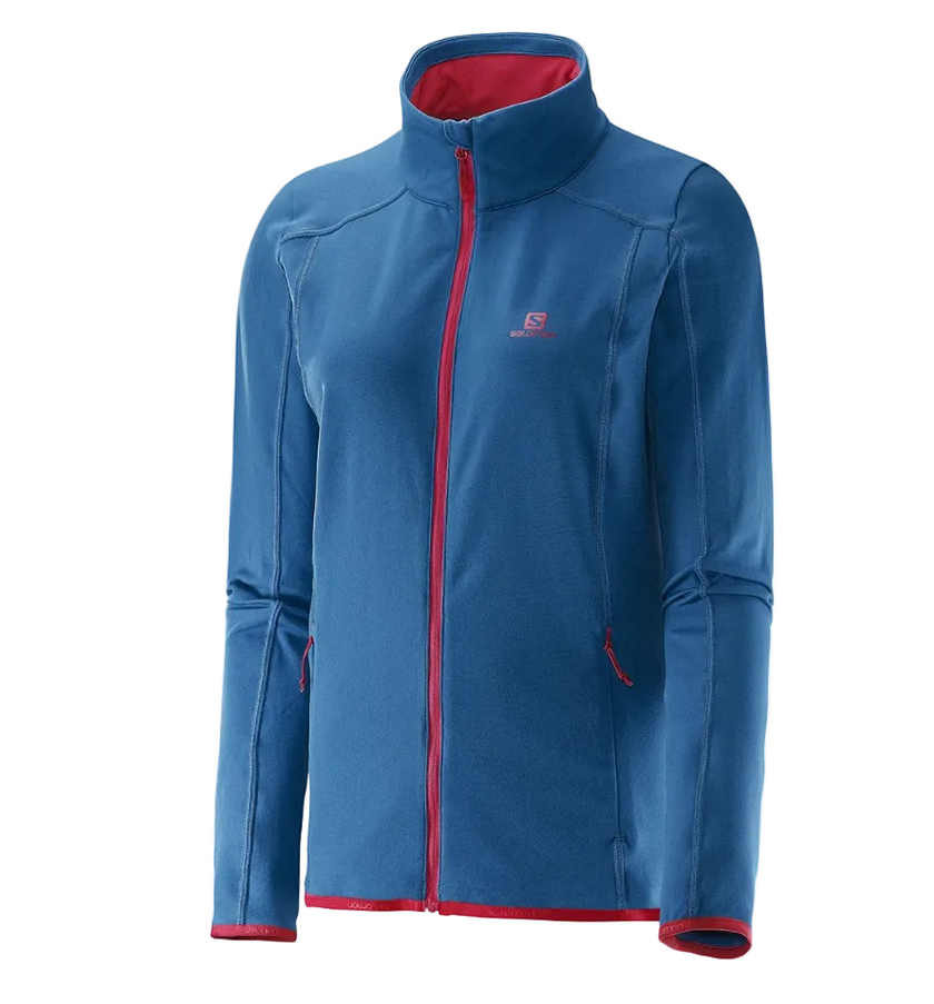 Salomon Women's Discovery Ultralight Stretch Full Zip Fleece Sweaters