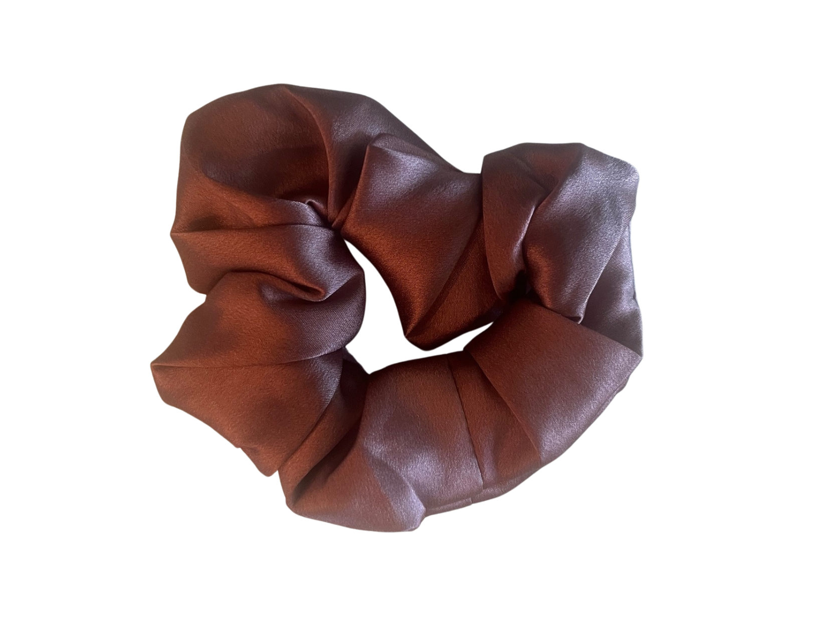 Silk Hair Scrunchie Coffee